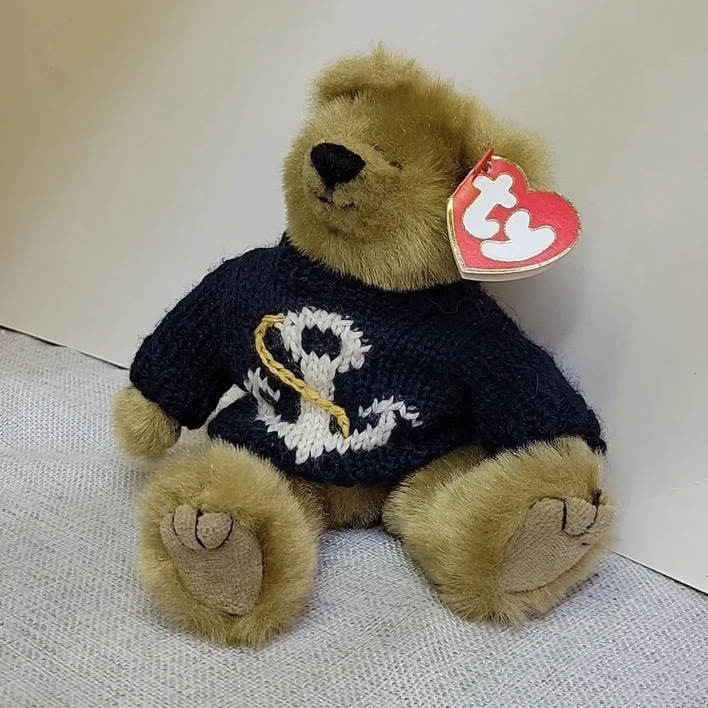 Patriotic‎ Woven Basket With Ty Teddy Bear And Accessories